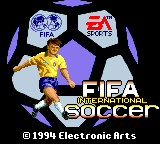 FIFA International Soccer (USA, Europe) Title Screen